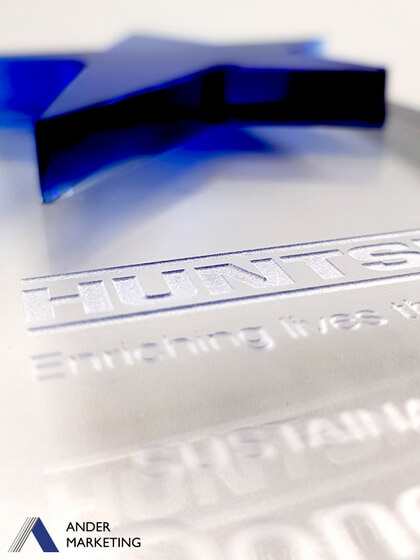 Sandblasting with single colour fill