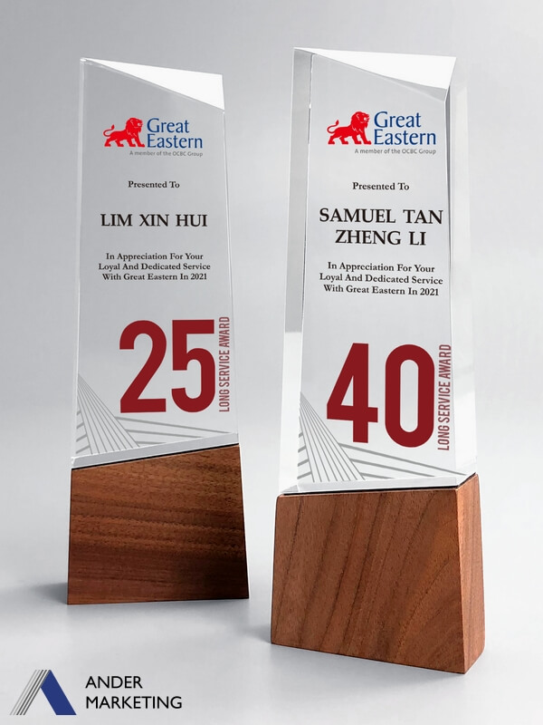 Trophy Plaques, Corporate Awards & Medals Ander Singapore