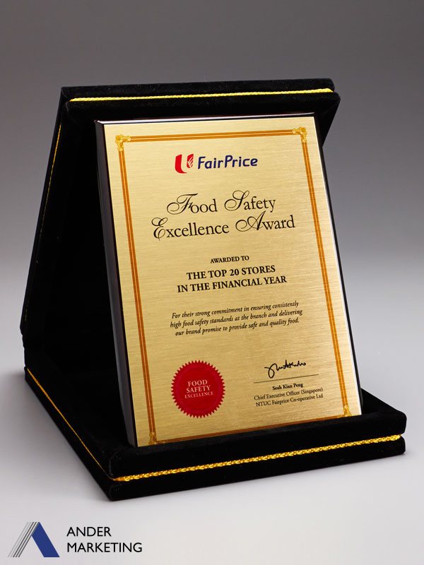 PVB03 Velvet Box Plaques Ander Marketing Singapore