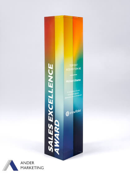Acrylic Trophy Award - Ander Marketing Singapore