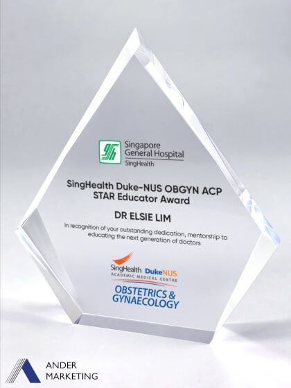 Acrylic Trophy Award - Ander Marketing Singapore