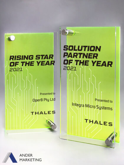 Acrylic Trophy Award Acrylic Trophy Award - Ander Marketing Singapore