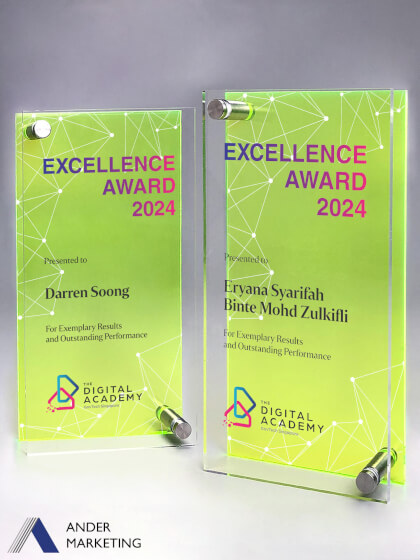 Acrylic Trophy Award Acrylic Trophy Award - Ander Marketing Singapore
