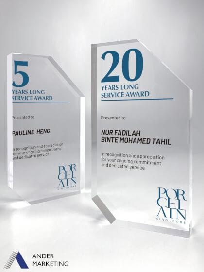 Acrylic Trophy Award Acrylic Trophy Award - Ander Marketing Singapore