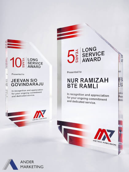 Acrylic Trophy Award Acrylic Trophy Award - Ander Marketing Singapore