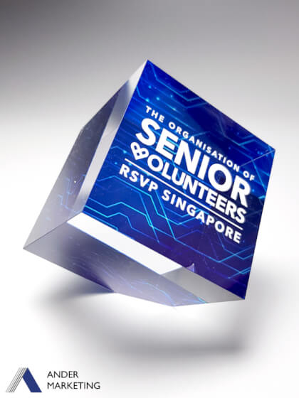 Acrylic Trophy Award Acrylic Trophy Award - Ander Marketing Singapore
