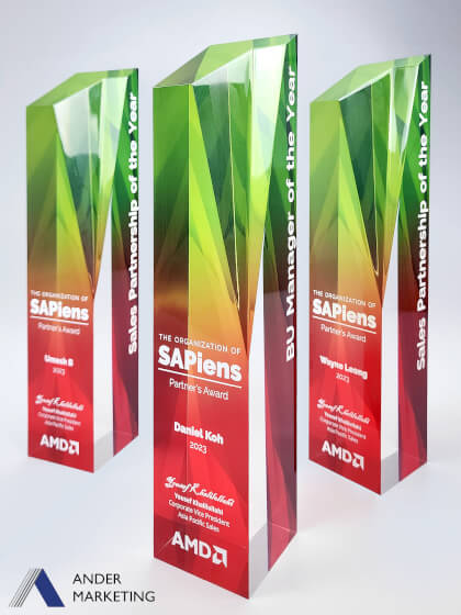 Acrylic Trophy Award Acrylic Trophy Award - Ander Marketing Singapore