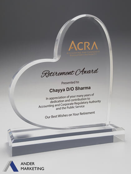 Acrylic Trophy Award Acrylic Trophy Award - Ander Marketing Singapore