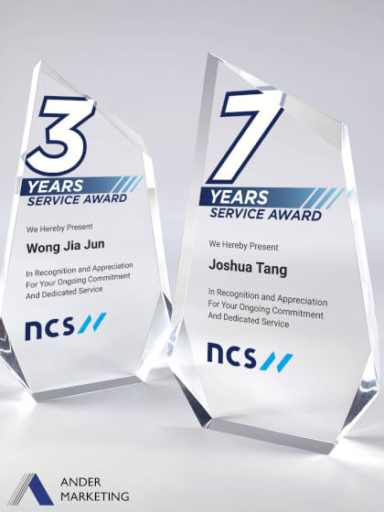 Acrylic Trophy Award Acrylic Trophy Award - Ander Marketing Singapore