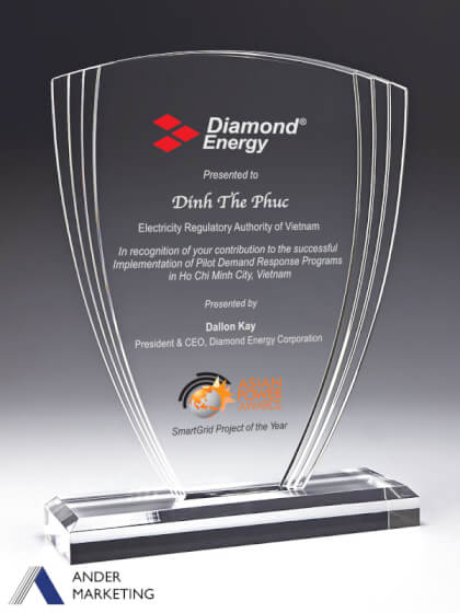 Acrylic Trophy Award Acrylic Trophy Award - Ander Marketing Singapore