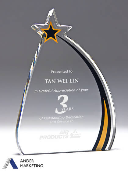 Acrylic Trophy Award Acrylic Trophy Award - Ander Marketing Singapore