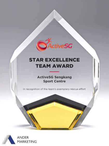 Acrylic Trophy Award - Ander Marketing Singapore
