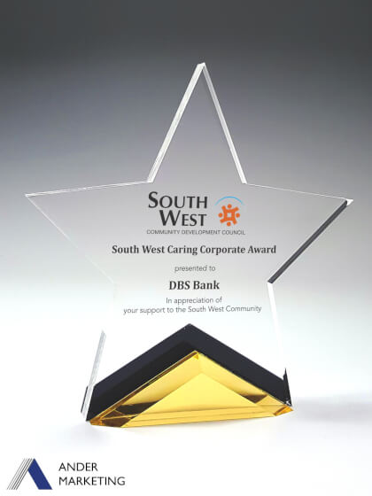Acrylic Trophy Award Acrylic Trophy Award - Ander Marketing Singapore
