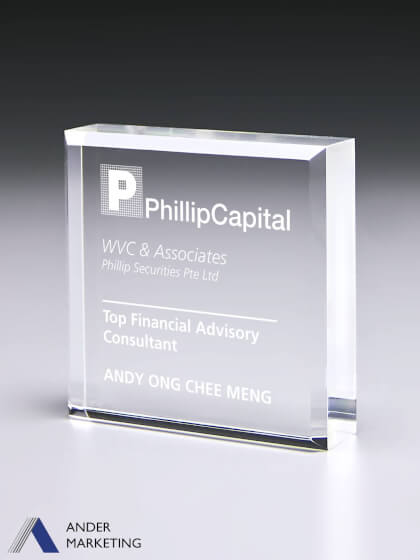 Acrylic Trophy Award Acrylic Trophy Award - Ander Marketing Singapore