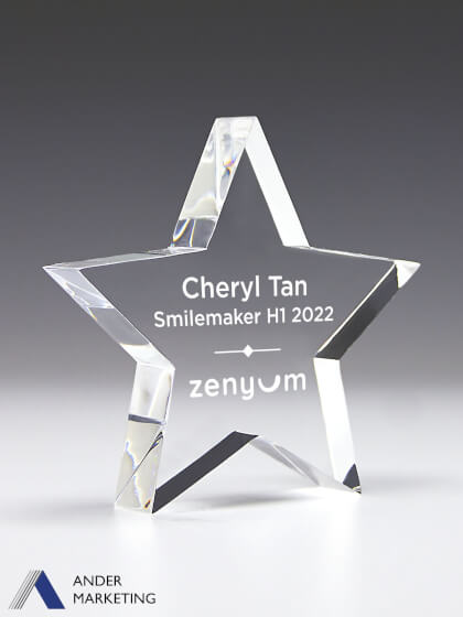 Acrylic Trophy Award Acrylic Trophy Award - Ander Marketing Singapore