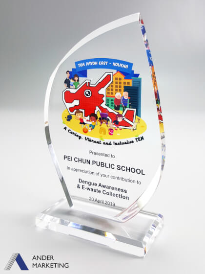 Acrylic Trophy Award AA-1001 Acrylic Trophy Award AA-1001 - Ander Marketing Singapore