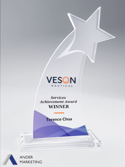 Acrylic Trophy Award - Ander Marketing Singapore