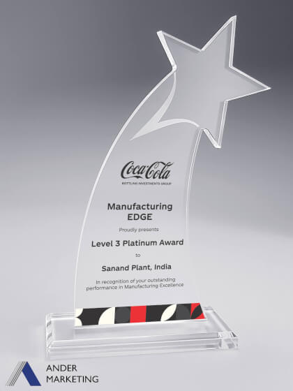 Acrylic Trophy Award Acrylic Trophy Award - Ander Marketing Singapore