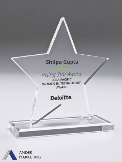 Acrylic Trophy Award Acrylic Trophy Award - Ander Marketing Singapore