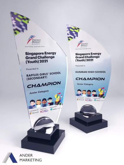 Acrylic Trophy Award Acrylic Trophy Award - Ander Marketing Singapore