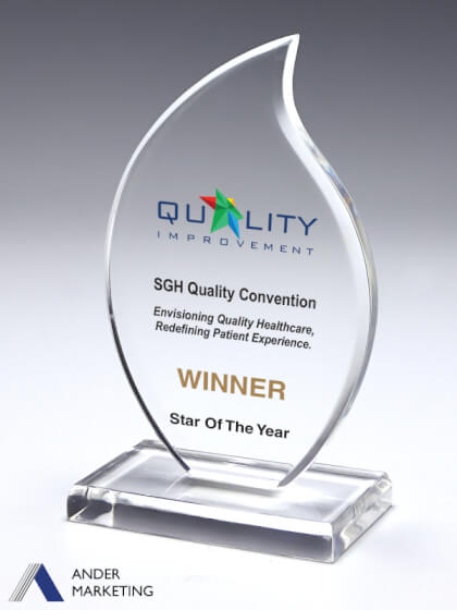 Acrylic Trophy Award Acrylic Trophy Award - Ander Marketing Singapore