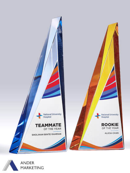 Crystal Trophy Award Crystal Trophy Award - Ander Marketing Singapore