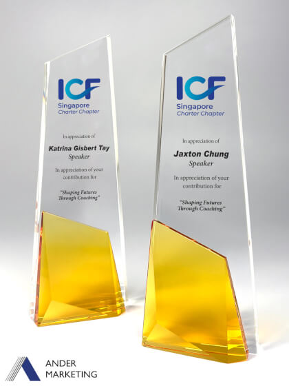 Crystal Trophy Award Crystal Trophy Award - Ander Marketing Singapore