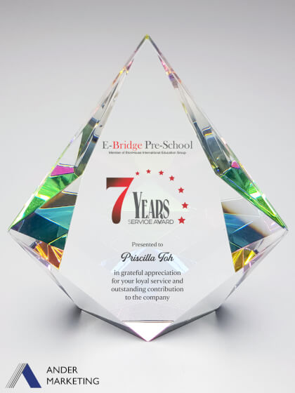 Crystal Trophy Award Crystal Trophy Award - Ander Marketing Singapore