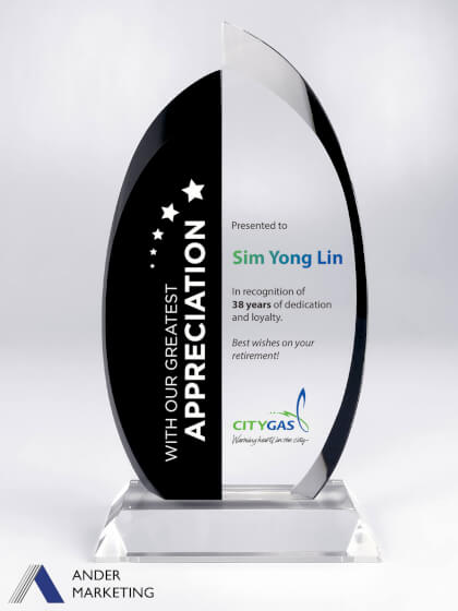 Crystal Trophy Award Crystal Trophy Award - Ander Marketing Singapore