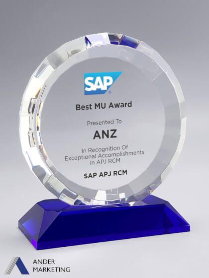 Crystal Trophy Award Crystal Trophy Award - Ander Marketing Singapore