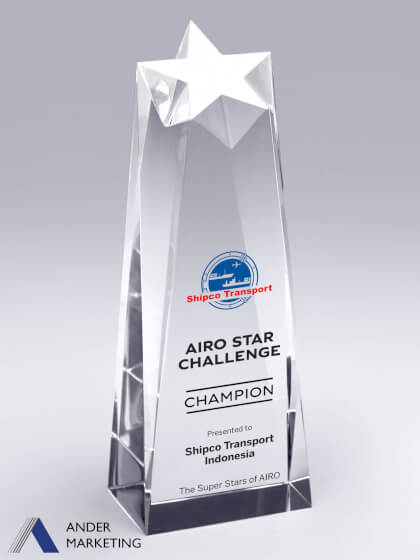 Crystal Trophy Award Crystal Trophy Award - Ander Marketing Singapore