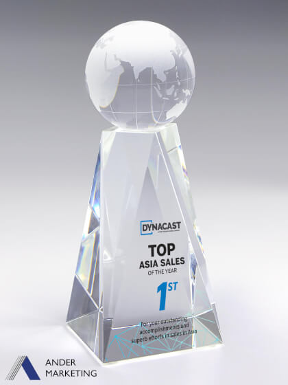 Crystal Trophy Award Crystal Trophy Award - Ander Marketing Singapore