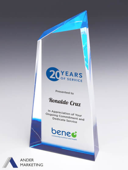 Crystal Trophy Award Crystal Trophy Award - Ander Marketing Singapore