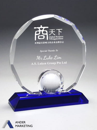 Crystal Trophy Awards Crystal Trophy Awards - Ander Marketing Singapore