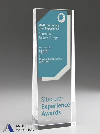 Crystal Trophy Award Crystal Trophy Award - Ander Marketing Singapore