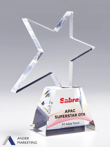 Crystal Trophy Award Crystal Trophy Award - Ander Marketing Singapore