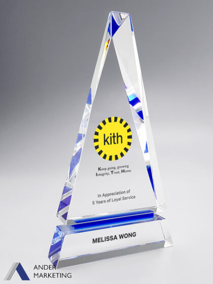 Crystal Trophy Award Crystal Trophy Award - Ander Marketing Singapore