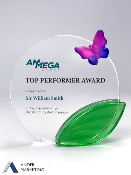 Crystal Trophy Award Crystal Trophy Award - Ander Marketing Singapore