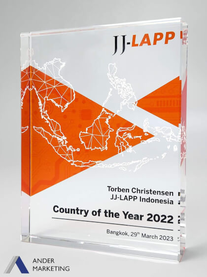 Crystal Trophy Award Crystal Trophy Award - Ander Marketing Singapore
