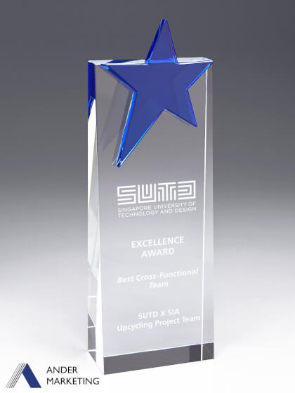 Crystal Trophy Award Crystal Trophy Award - Ander Marketing Singapore