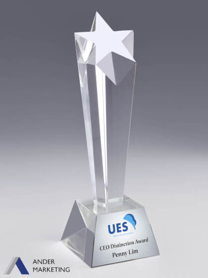 Crystal Trophy Award Crystal Trophy Award - Ander Marketing Singapore
