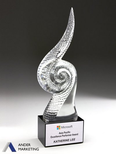 Crystal Trophy Award Crystal Trophy Award - Ander Marketing Singapore