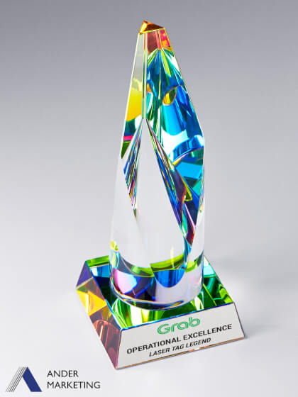 Crystal Trophy Award Crystal Trophy Award - Ander Marketing Singapore