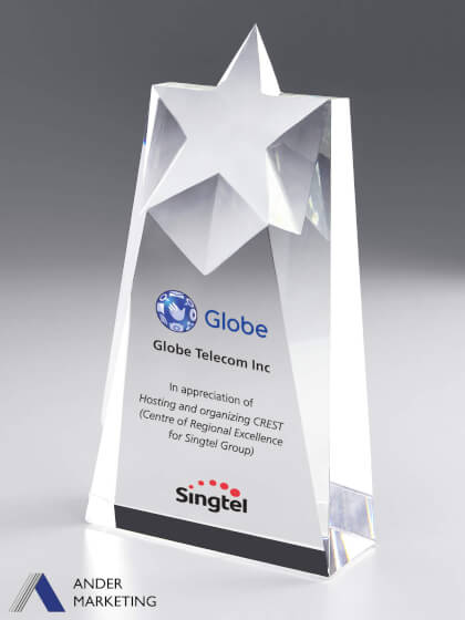Crystal Trophy Award Crystal Trophy Award - Ander Marketing Singapore