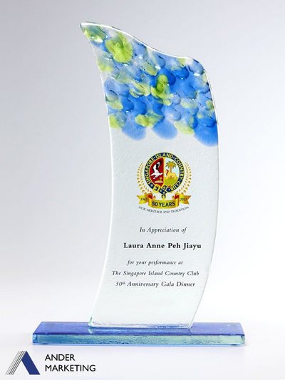 Glass Trophy Awards Glass Trophy Awards - Ander Marketing Singapore