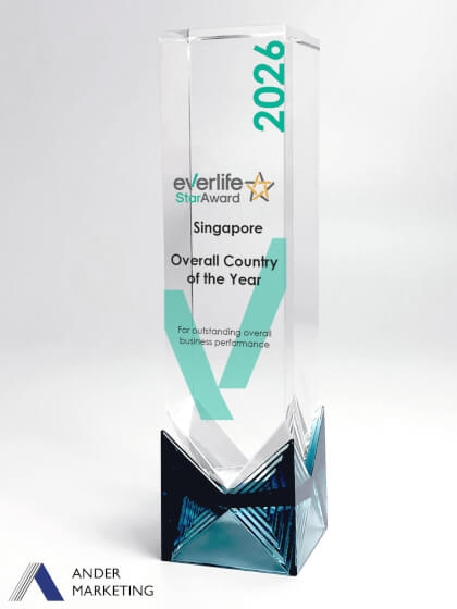 Liuli Trophy Award - Ander Marketing Singapore