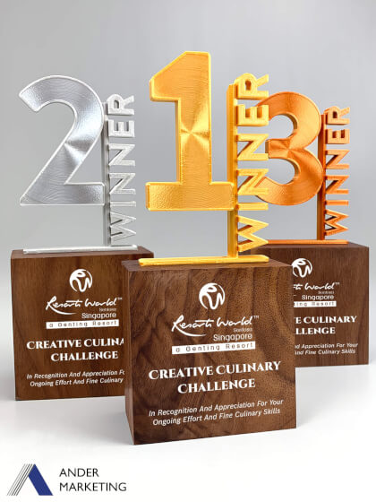 Modern Trophy Award Modern Trophy Award - Ander Marketing Singapore