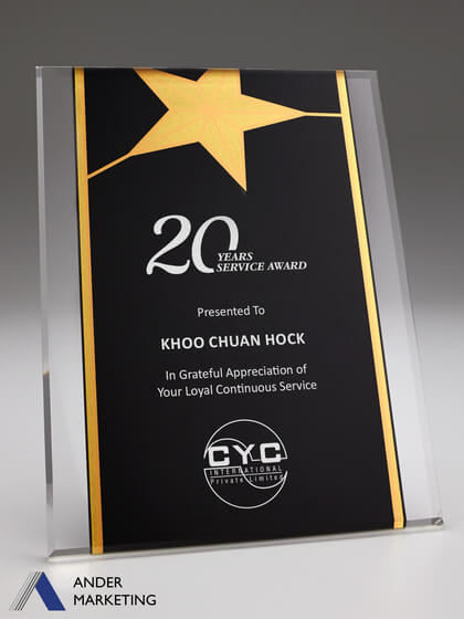Acrylic Plaques Acrylic Plaques - Ander Marketing Singapore