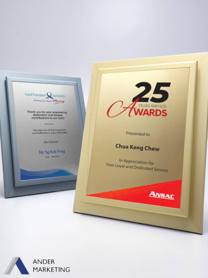 Plaque Plaque - Ander Marketing Singapore