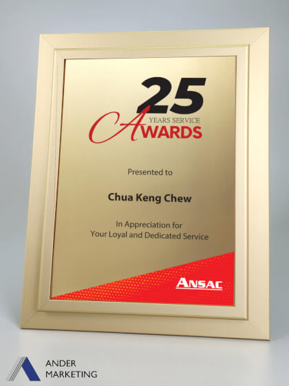 Plaque Plaque - Ander Marketing Singapore